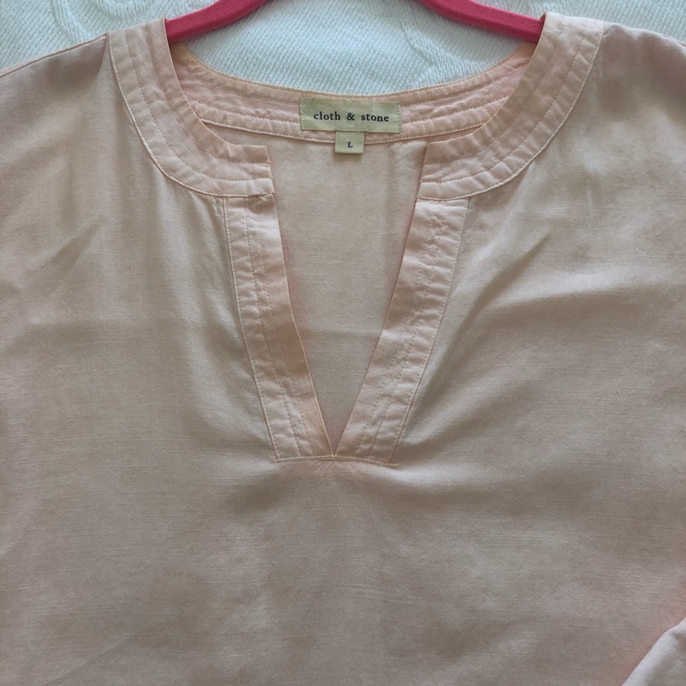CLOTH & STONE Light Pink Top - Picture 3 of 6